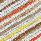 Large upcycled fabric tote bag