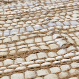 Large upcycled fabric tote bag