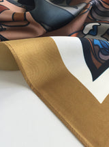 CHOC-A-BLOCK silk scarf