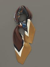 CHOC-A-BLOCK silk scarf