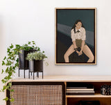 'GIRL ON STOOL' giclée print