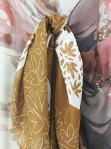 GOLDEN GIRLS silk chiffon scarf/sarong
