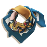 MUSTARD FLORALS silk scarf