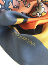 OH SO ORANGE silk scarf