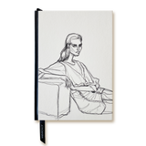 Silk scarf + Sketch Book gift set