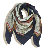 AUTUMN BROWN silk scarf