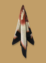 AUTUMN BROWN silk scarf