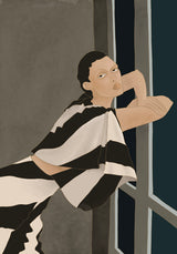 'GIRL AT WINDOW' giclée print