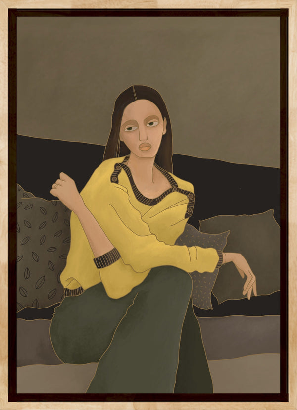 'GIRL ON SOFA' giclée print