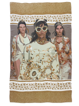 GOLDEN GIRLS silk chiffon scarf/sarong