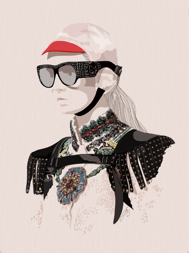 GUCCI GLASSES giclée print