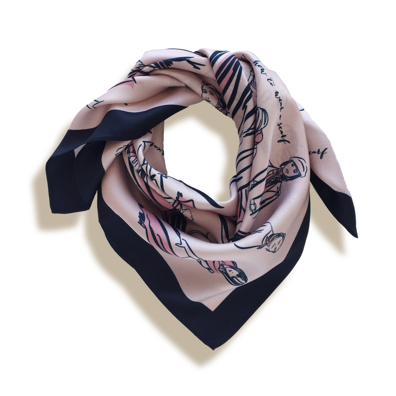 THE 'How-to-wear-a-Scarf' SCARF - blush pink