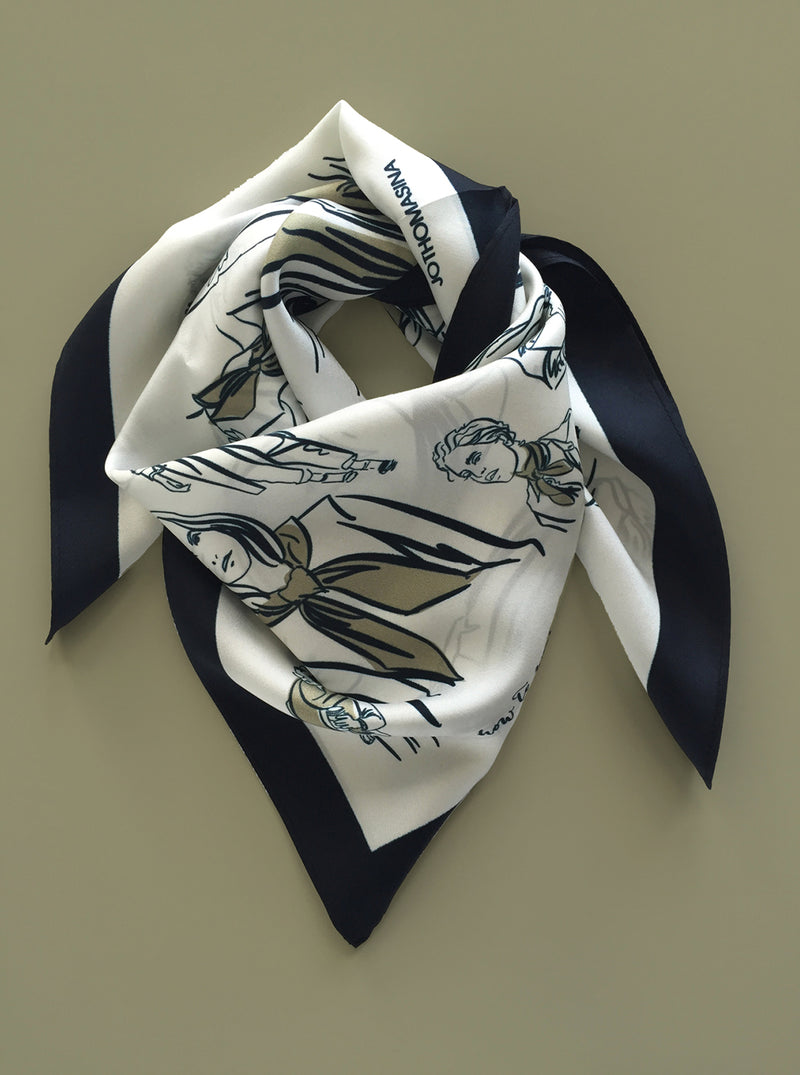 THE 'How-to-wear-a-Scarf' SCARF - ivory