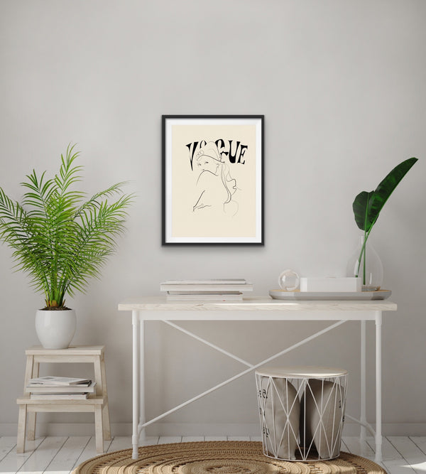 KATE EN VOGUE giclée print