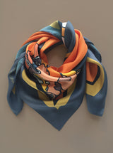 OH SO ORANGE silk scarf