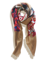 RED CAMEL RUNWAY large cashmere blend scarf