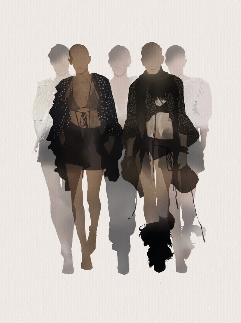 SS18 SAINT LAURENT MASH UP giclée print