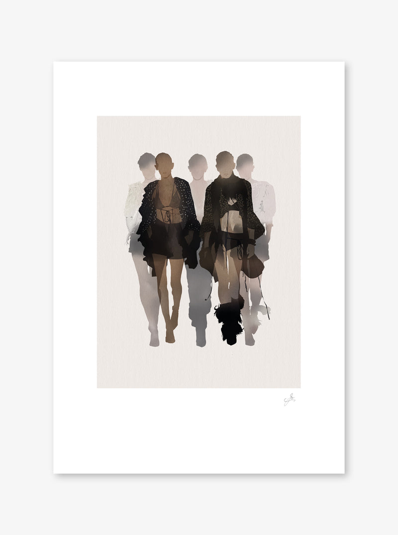 SS18 SAINT LAURENT MASH UP giclée print