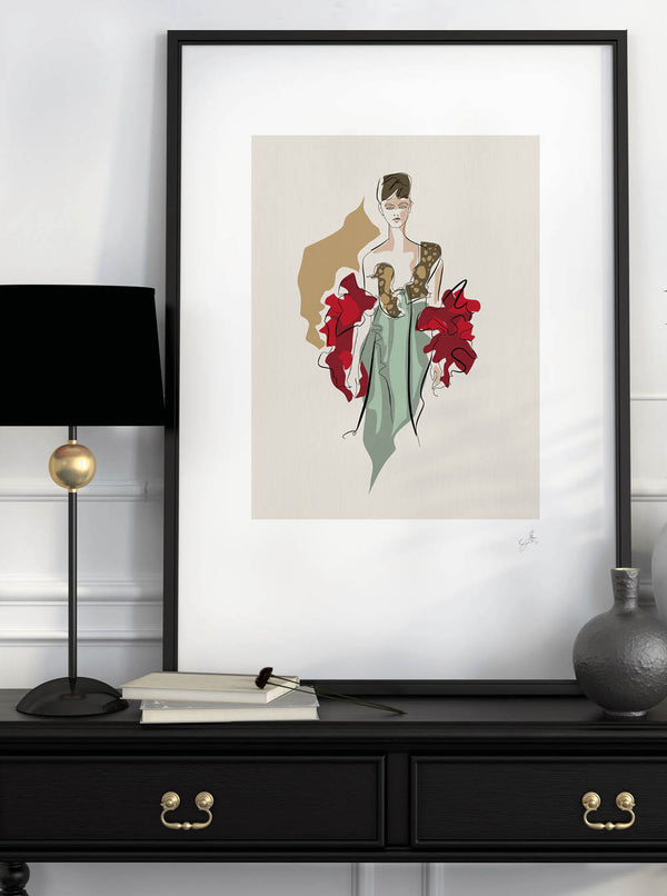 VALENTINO RUFFLES FALL '18 giclée print