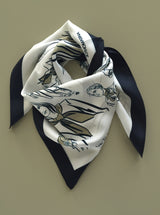 Silk scarf + Sketch Book gift set
